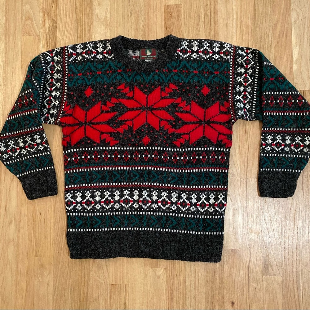 Vintage Knit Holiday Sweater